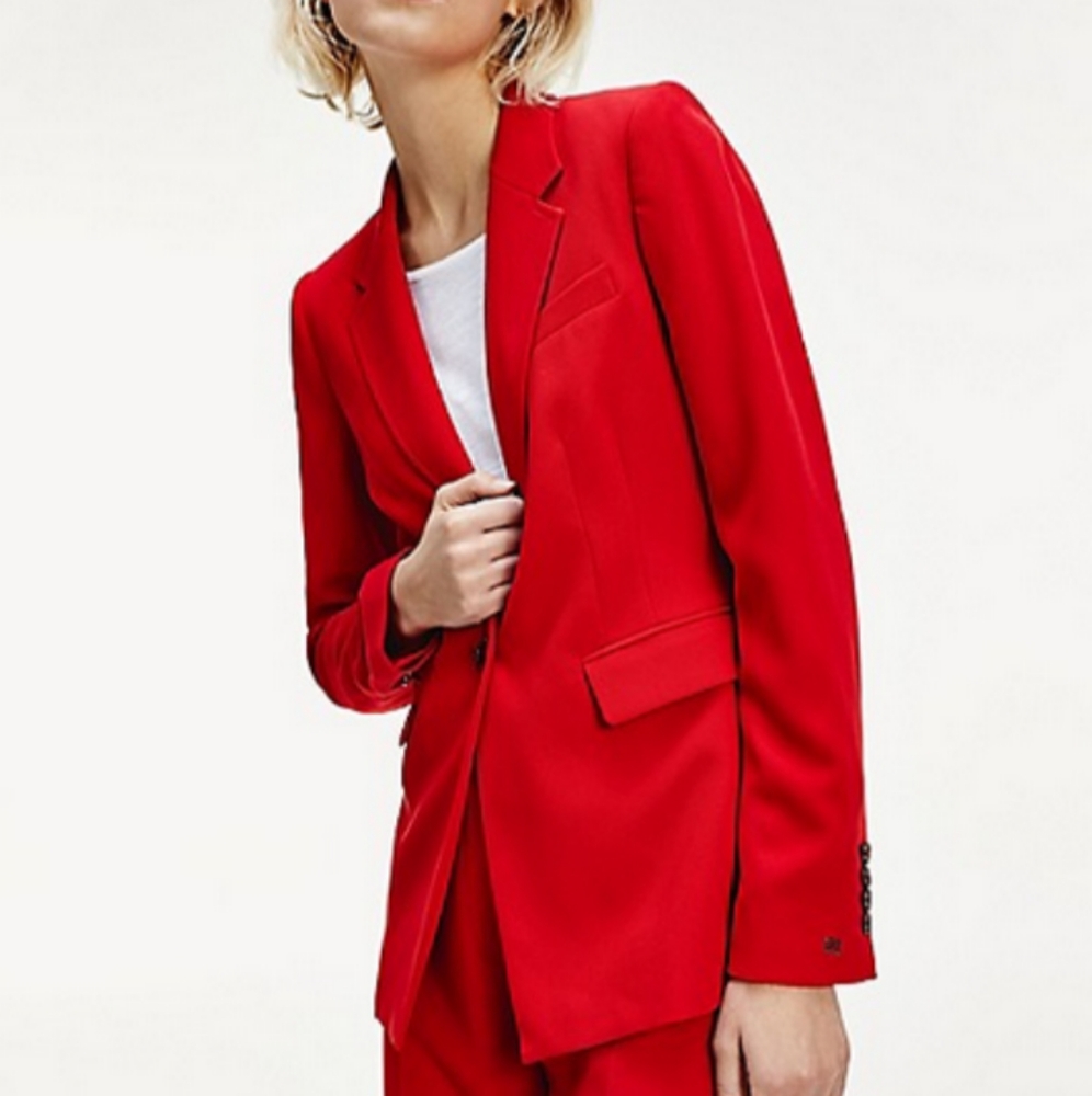Bright Red Blazer